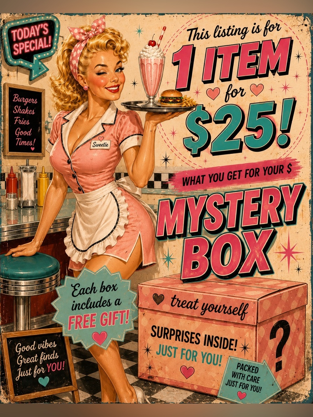 Custom Curated Mystery Box | Personal Shopper | 1 item + Free Gift! 🎁 🔥